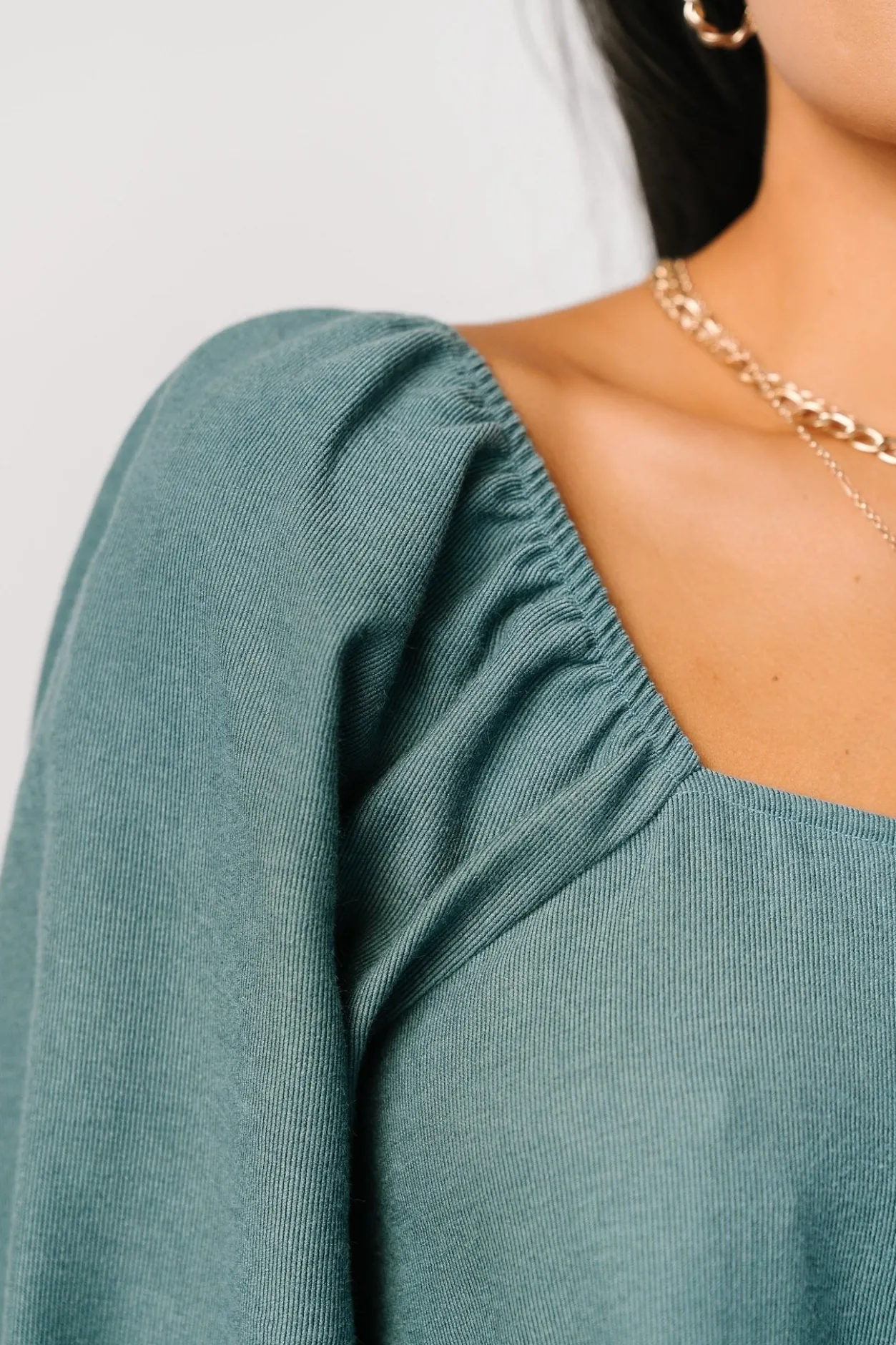 Clearance Baltic Born Selena Tiered Mini Dress | Vintage Teal VintageTeal