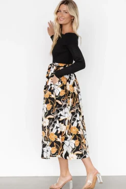 Best Baltic Born Selma Off Shoulder Dress | Black Multi BlackMulti