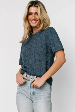 Outlet Baltic Born Serenity Knit Sweater Top | Slate