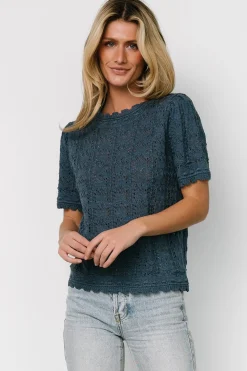 Outlet Baltic Born Serenity Knit Sweater Top | Slate