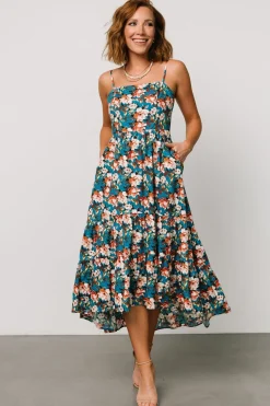Hot Baltic Born Shari Tank Maxi Dress | Deep Blue Floral DeepBlueFloral