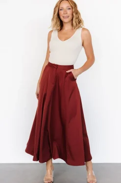 Clearance Baltic Born Shaylyn Maxi Skirt | Cinnamon