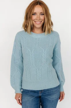 Clearance Baltic Born Sheffield Knit Sweater | Light Blue LightBlue