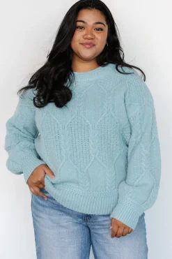 Clearance Baltic Born Sheffield Knit Sweater | Light Blue LightBlue