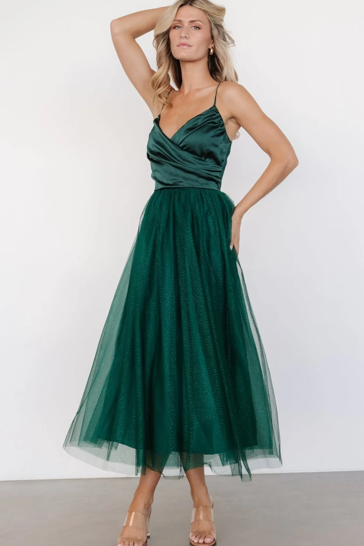 Best Baltic Born Shonda Sparkle Midi Dress | Emerald