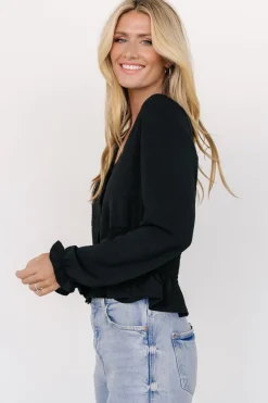 Outlet Baltic Born Siena Button Top | Black