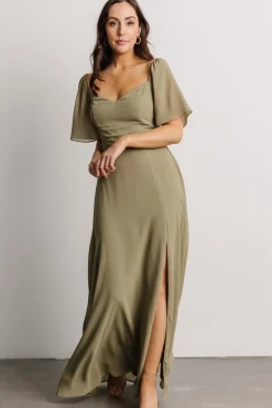 Best Baltic Born Sierra Sweetheart Maxi Dress | Dusty Olive DustyOlive