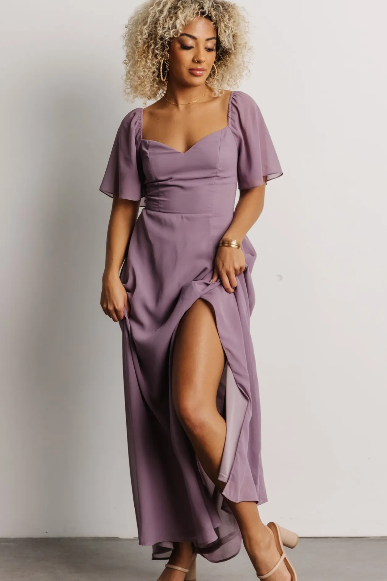 Clearance Baltic Born Sierra Sweetheart Maxi Dress | Lilac