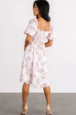 Hot Baltic Born Sonnet Short Dress | Blush Floral BlushFloral