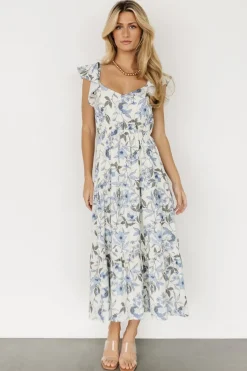 Outlet Baltic Born Sorrento Ruffle Dress | Blue Floral BlueFloral