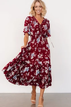 Hot Baltic Born Spell Boho Midi Dress | Ruby Multi Floral RubyMultiFloral