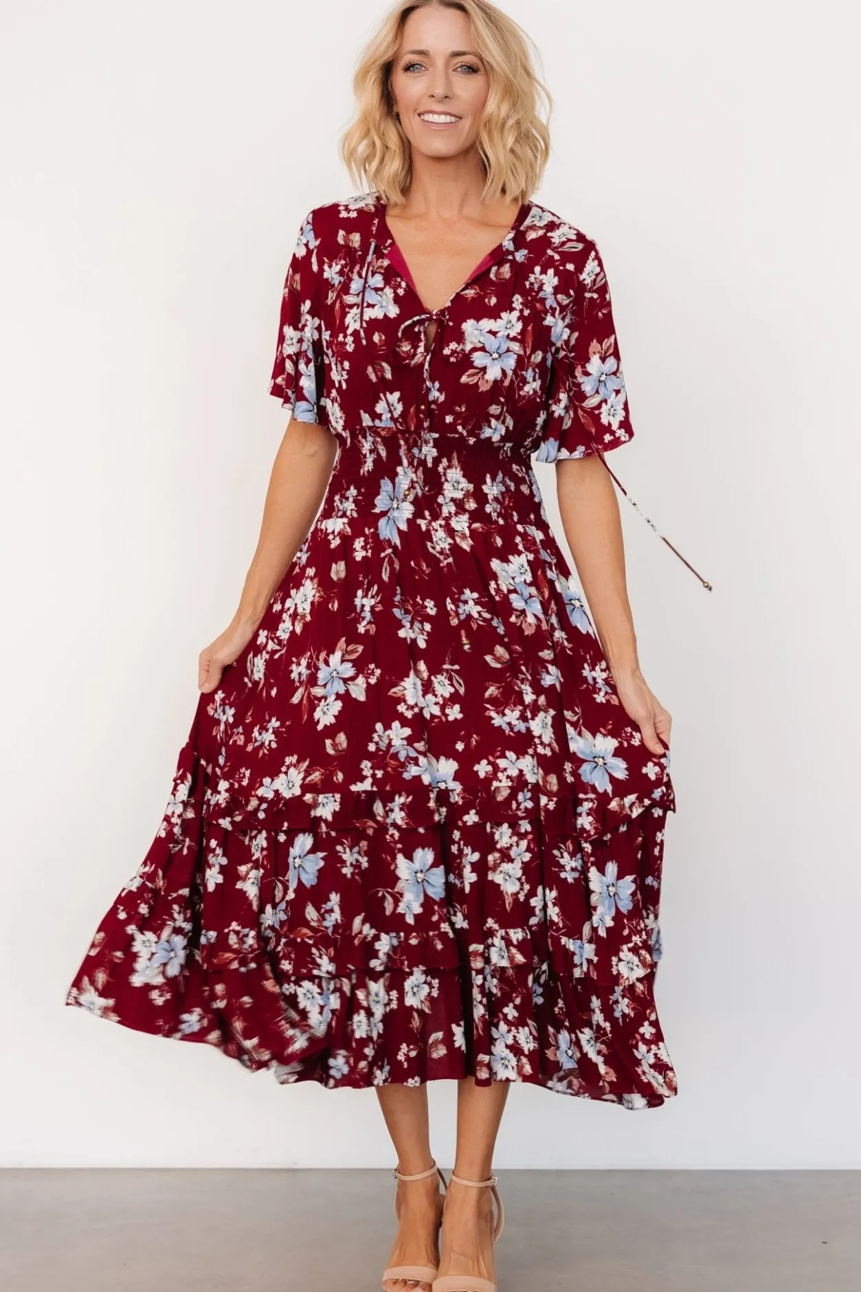Hot Baltic Born Spell Boho Midi Dress | Ruby Multi Floral RubyMultiFloral