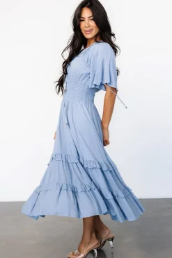 Discount Baltic Born Spell Boho Midi Dress | Whisper Blue WhisperBlue
