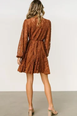 Best Baltic Born Stefan Lace Short Dress | Cinnamon
