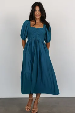 Best Baltic Born Stefania Midi Dress | Mediterranean Blue MediterraneanBlue