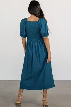 Best Baltic Born Stefania Midi Dress | Mediterranean Blue MediterraneanBlue