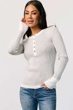 Sale Baltic Born Stevie Ribbed Sweater | Gray