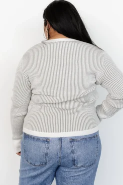 Sale Baltic Born Stevie Ribbed Sweater | Gray