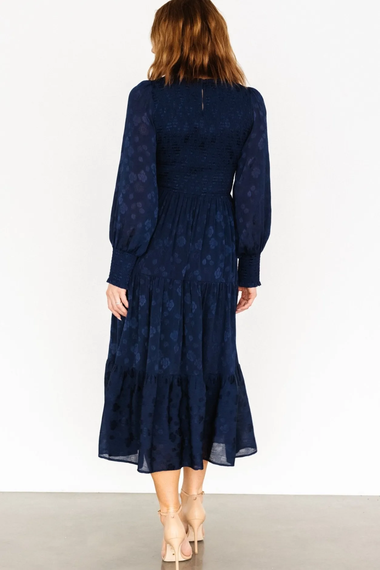Online Baltic Born Stockholm Smocked Dress | Midnight Blue MidnightBlue