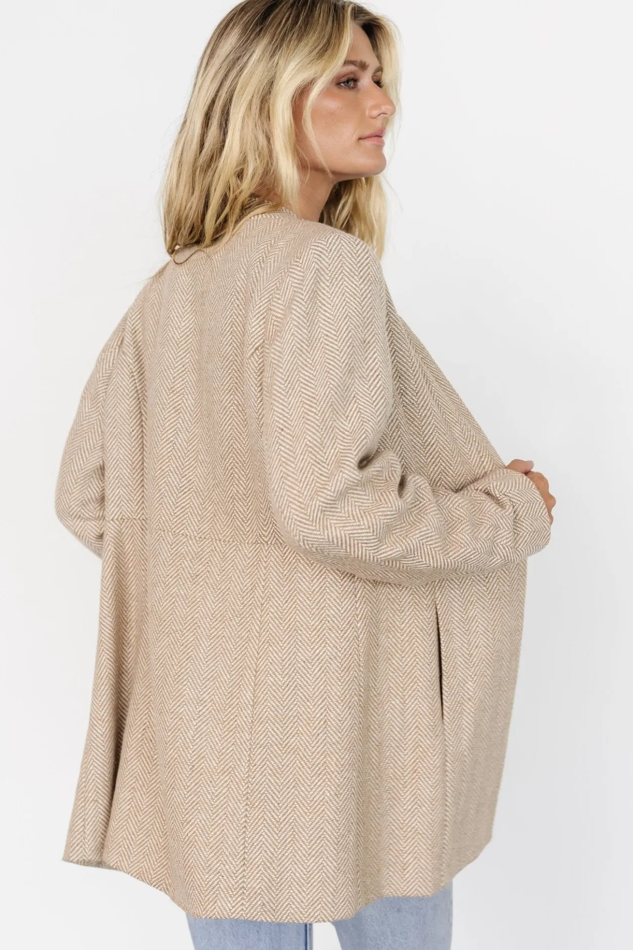 Outlet Baltic Born Stratford Open Front Blazer | Natural