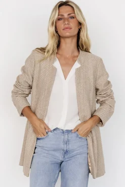 Outlet Baltic Born Stratford Open Front Blazer | Natural