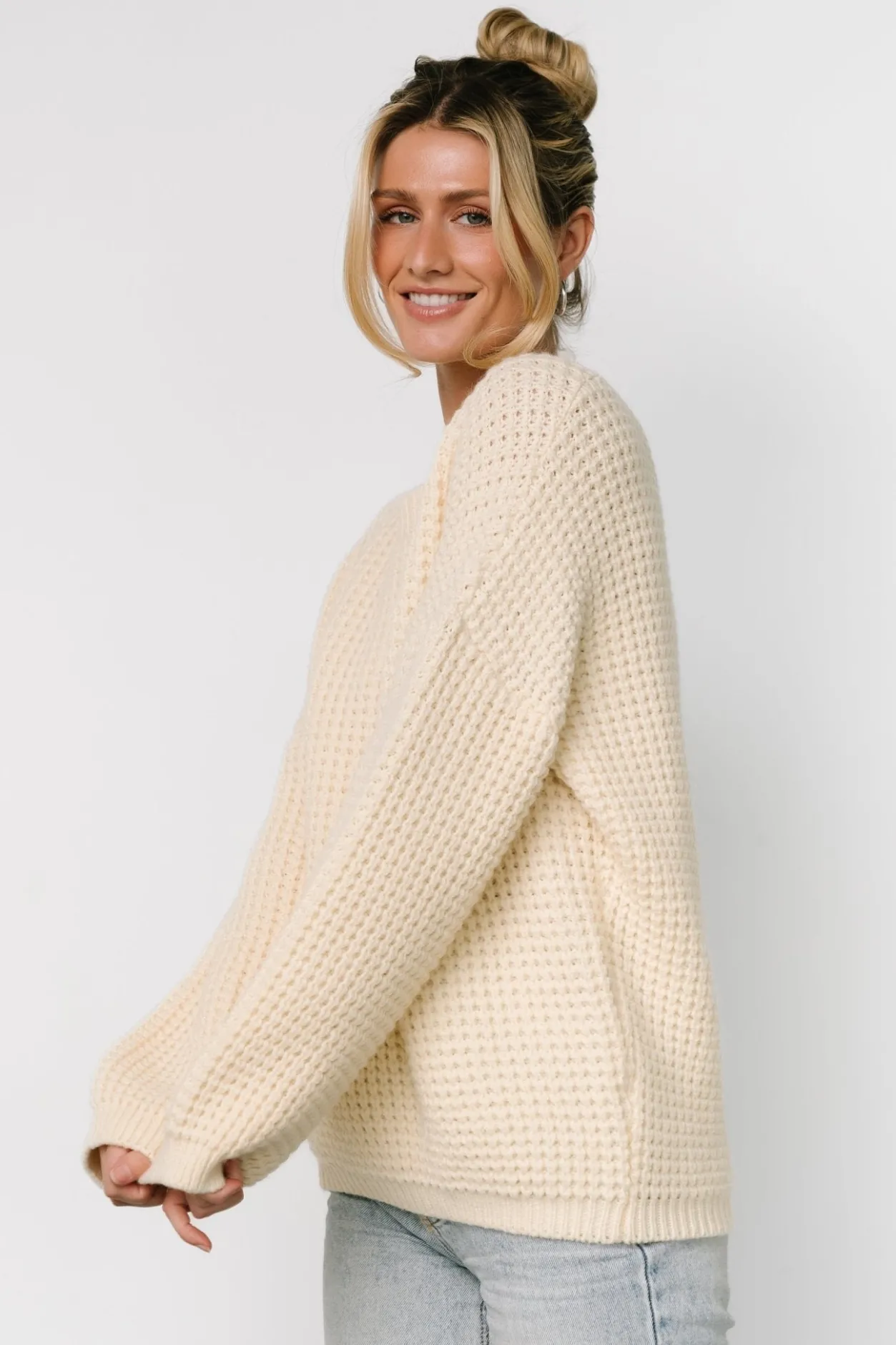 Sale Baltic Born Sutherland Chunky Knit Sweater | Cream