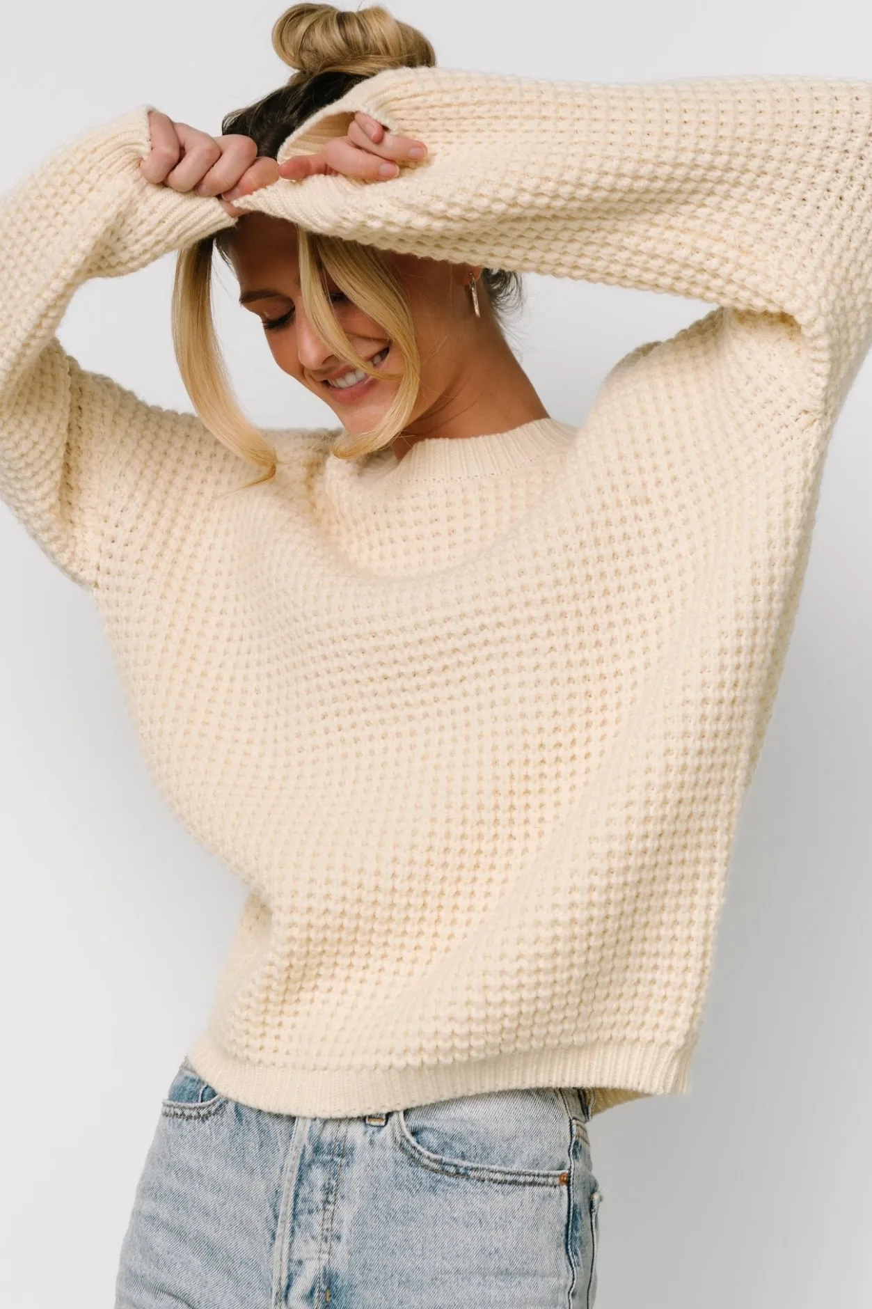 Sale Baltic Born Sutherland Chunky Knit Sweater | Cream