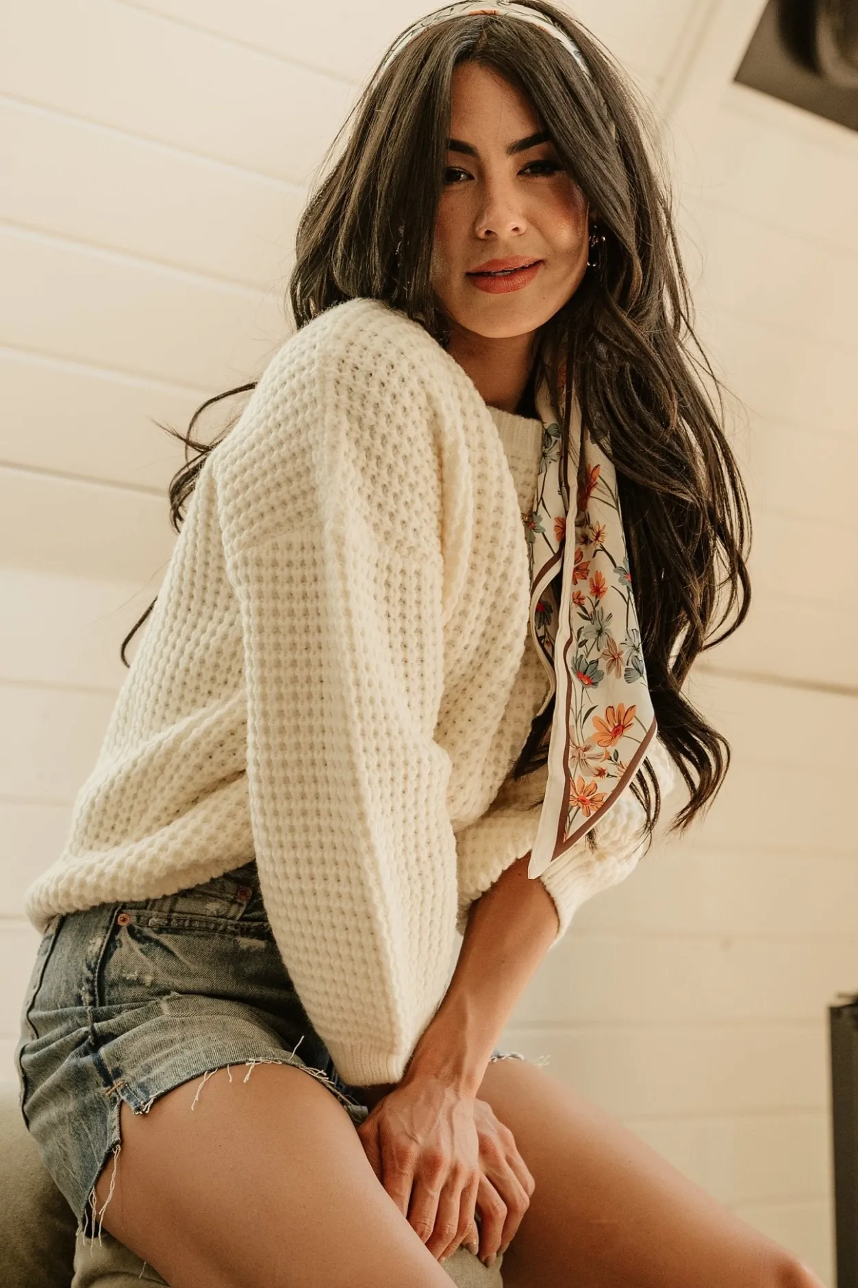 Sale Baltic Born Sutherland Chunky Knit Sweater | Cream