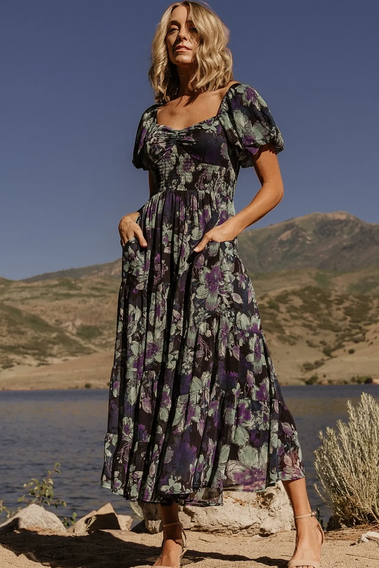 Clearance Baltic Born Suzy Maxi Dress | Dark Blue Multi DarkBlueMulti