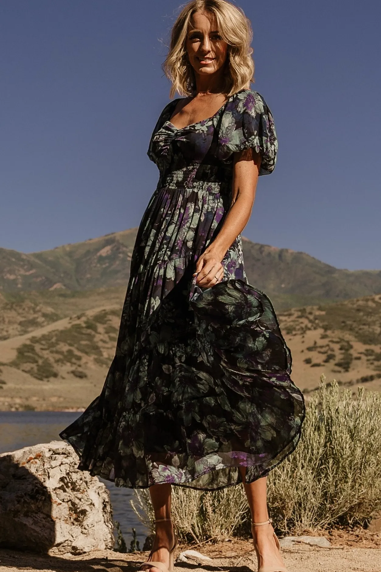 Clearance Baltic Born Suzy Maxi Dress | Dark Blue Multi DarkBlueMulti