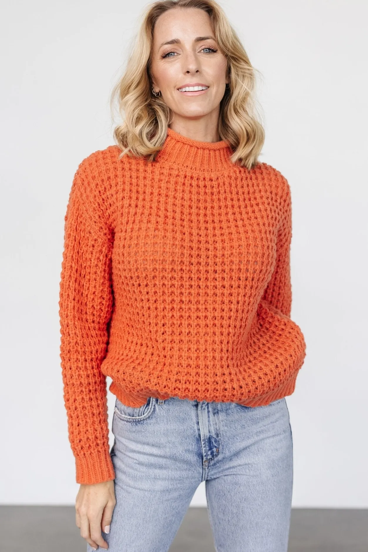 Discount Baltic Born Syracuse Chunky Knit Sweater | Orange