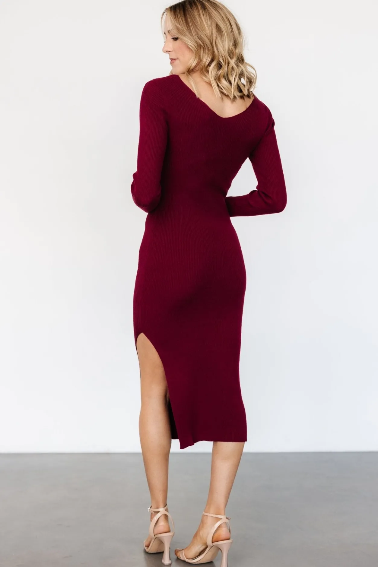 Clearance Baltic Born Tacey Midi Dress | Merlot