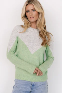 Discount Baltic Born Tanner Sweater | Gray + Green Gray+Green
