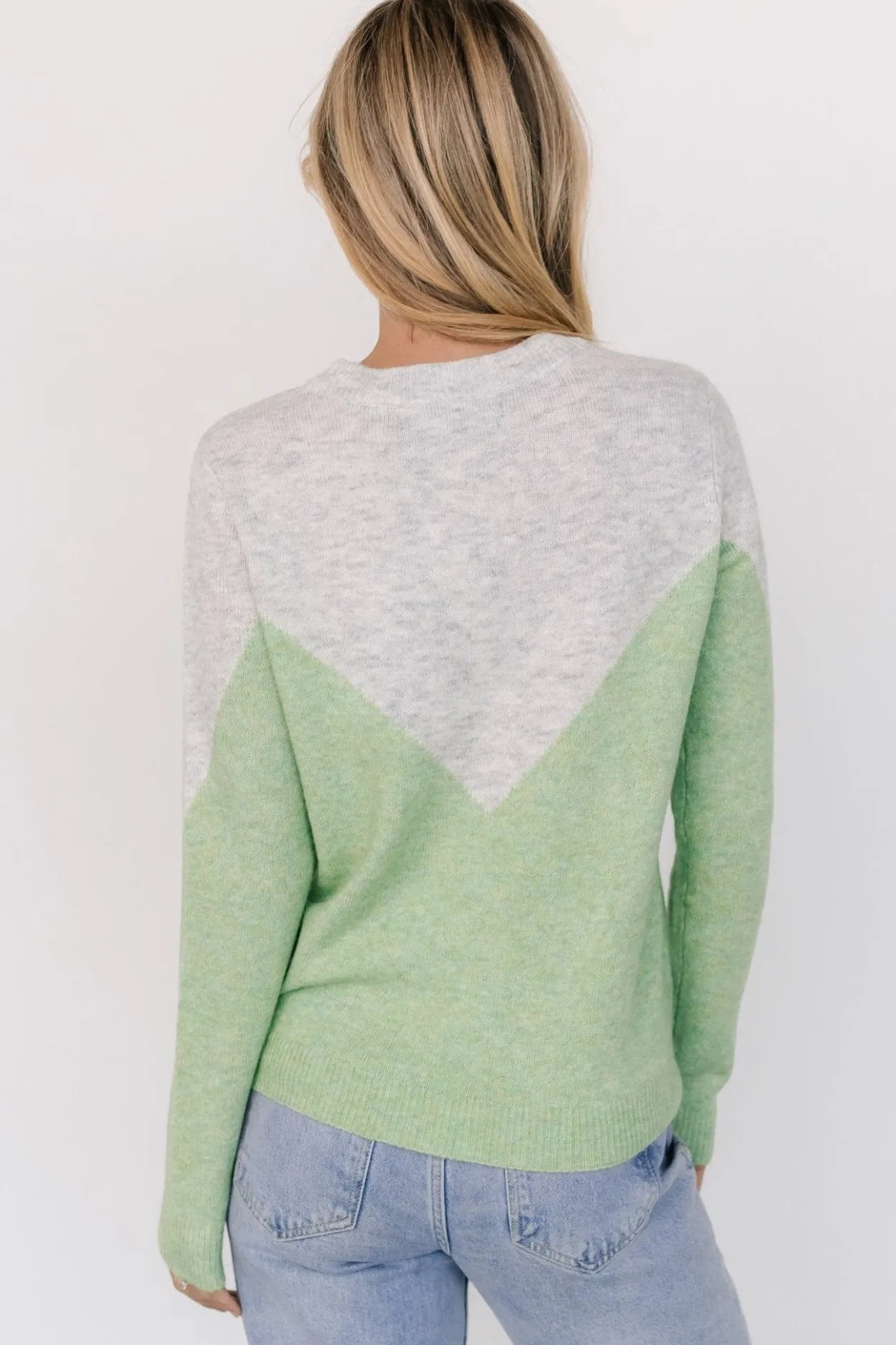 Discount Baltic Born Tanner Sweater | Gray + Green Gray+Green