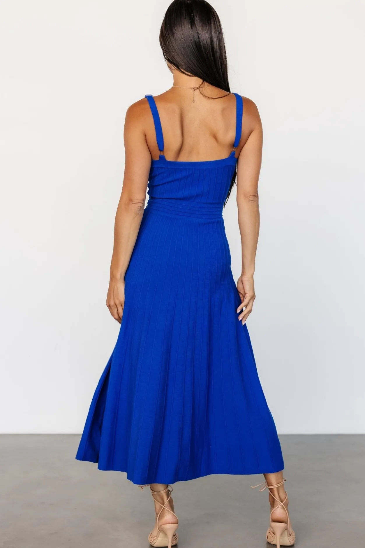 Hot Baltic Born Tanya Knit Midi Dress | Cobalt