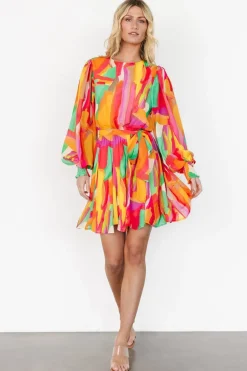 Clearance Baltic Born Tavana Short Dress | Multi Print MultiPrint