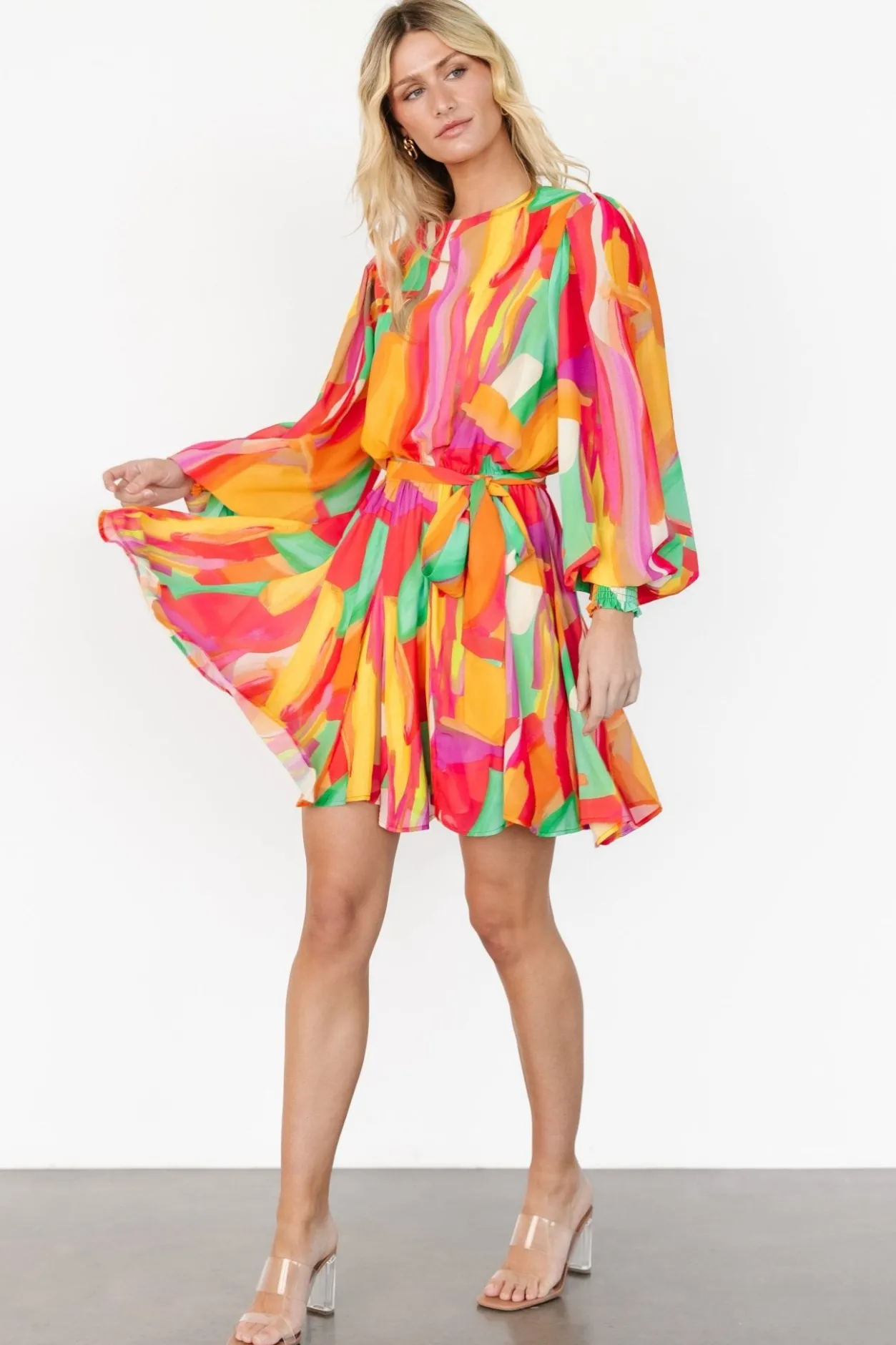 Clearance Baltic Born Tavana Short Dress | Multi Print MultiPrint