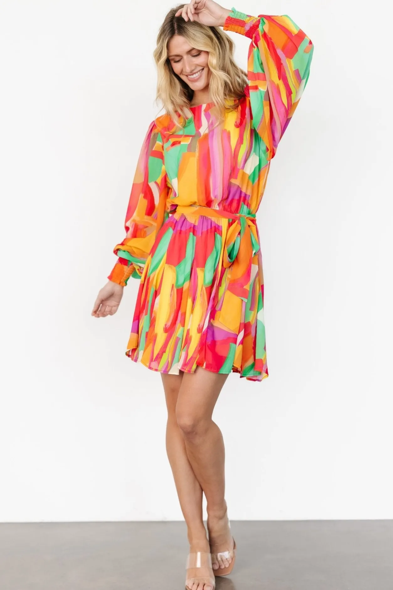 Clearance Baltic Born Tavana Short Dress | Multi Print MultiPrint