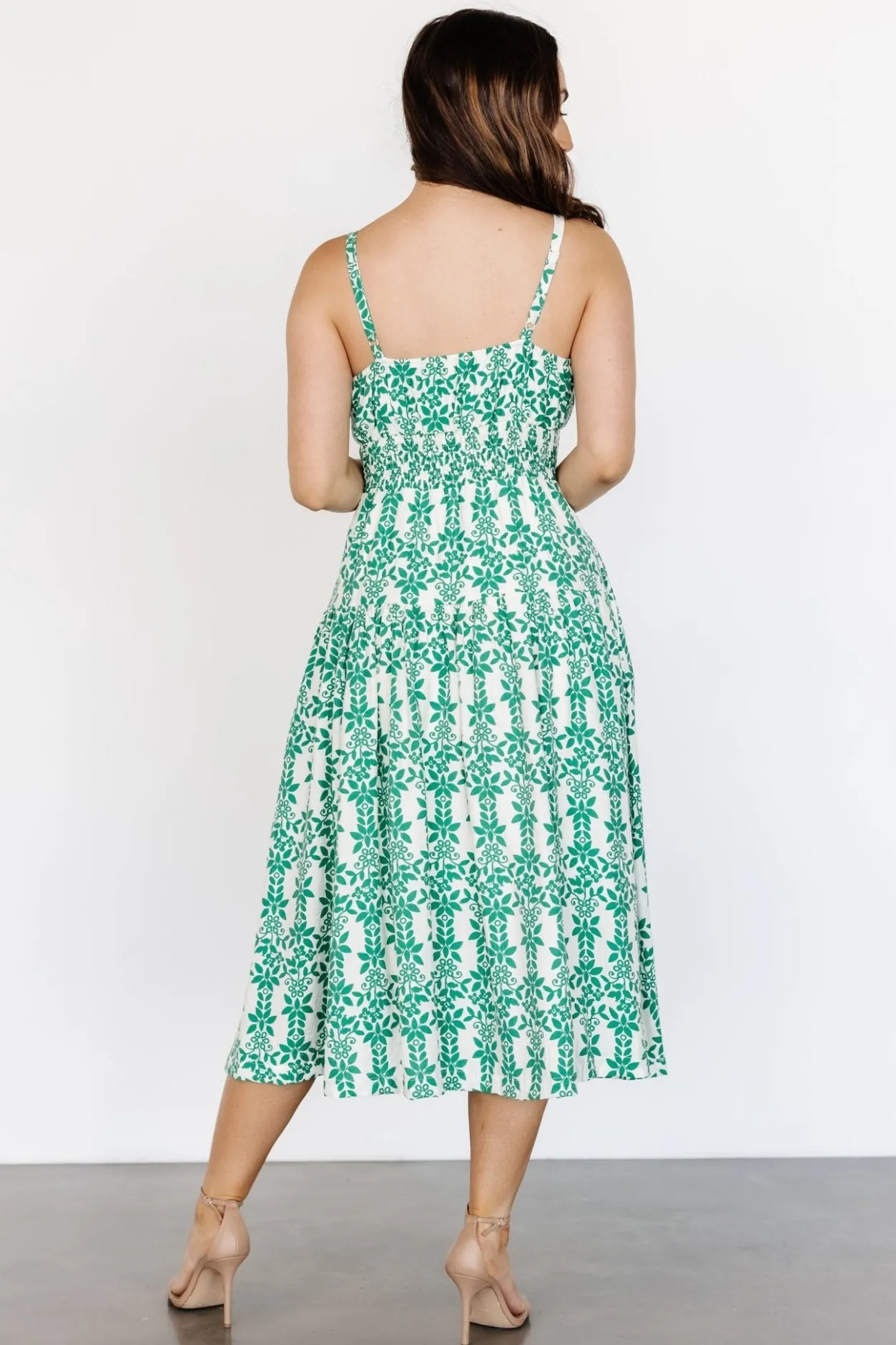 Online Baltic Born Thebes Tank Midi Dress | Green Print GreenPrint