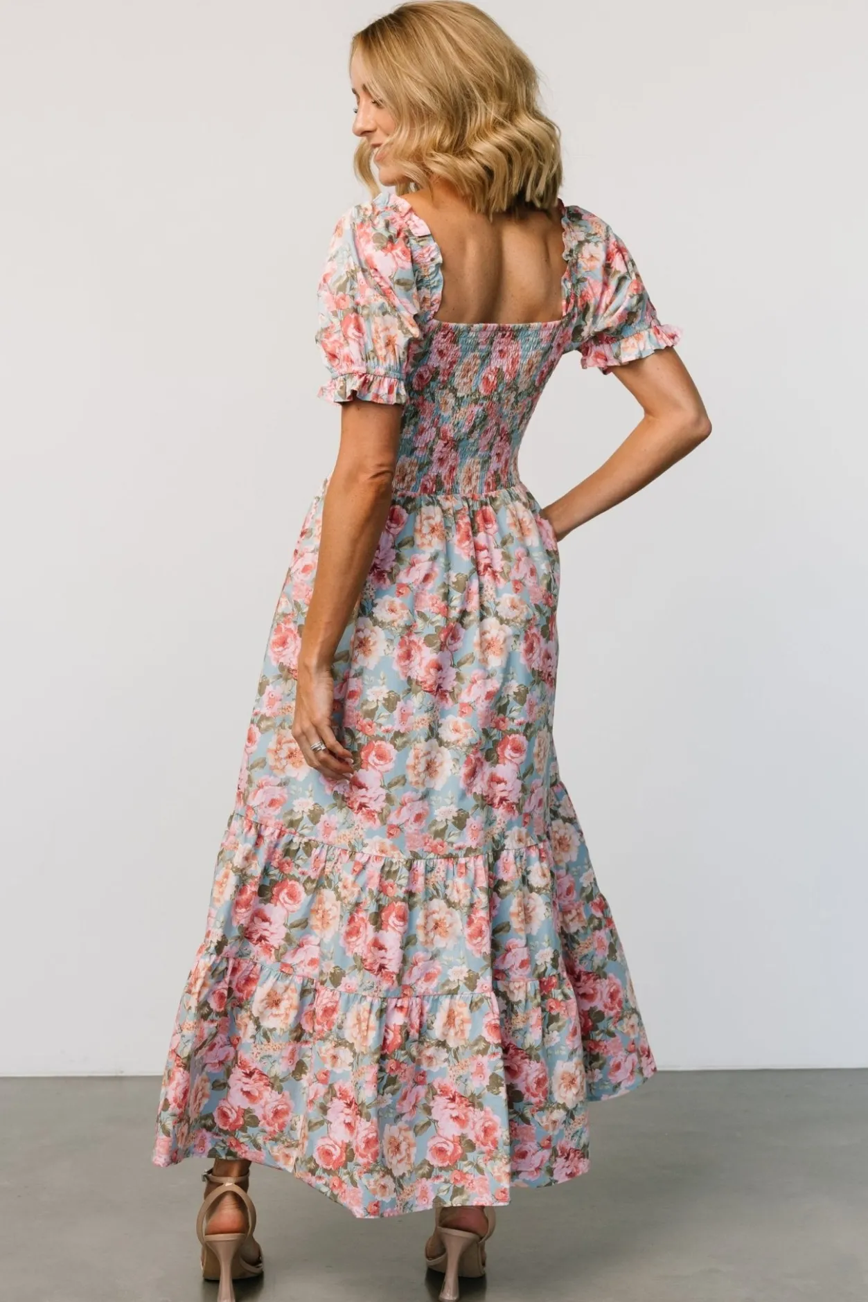 Online Baltic Born Tiana Maxi Dress | Vintage Blue + Pink Floral VintageBlue+PinkFloral