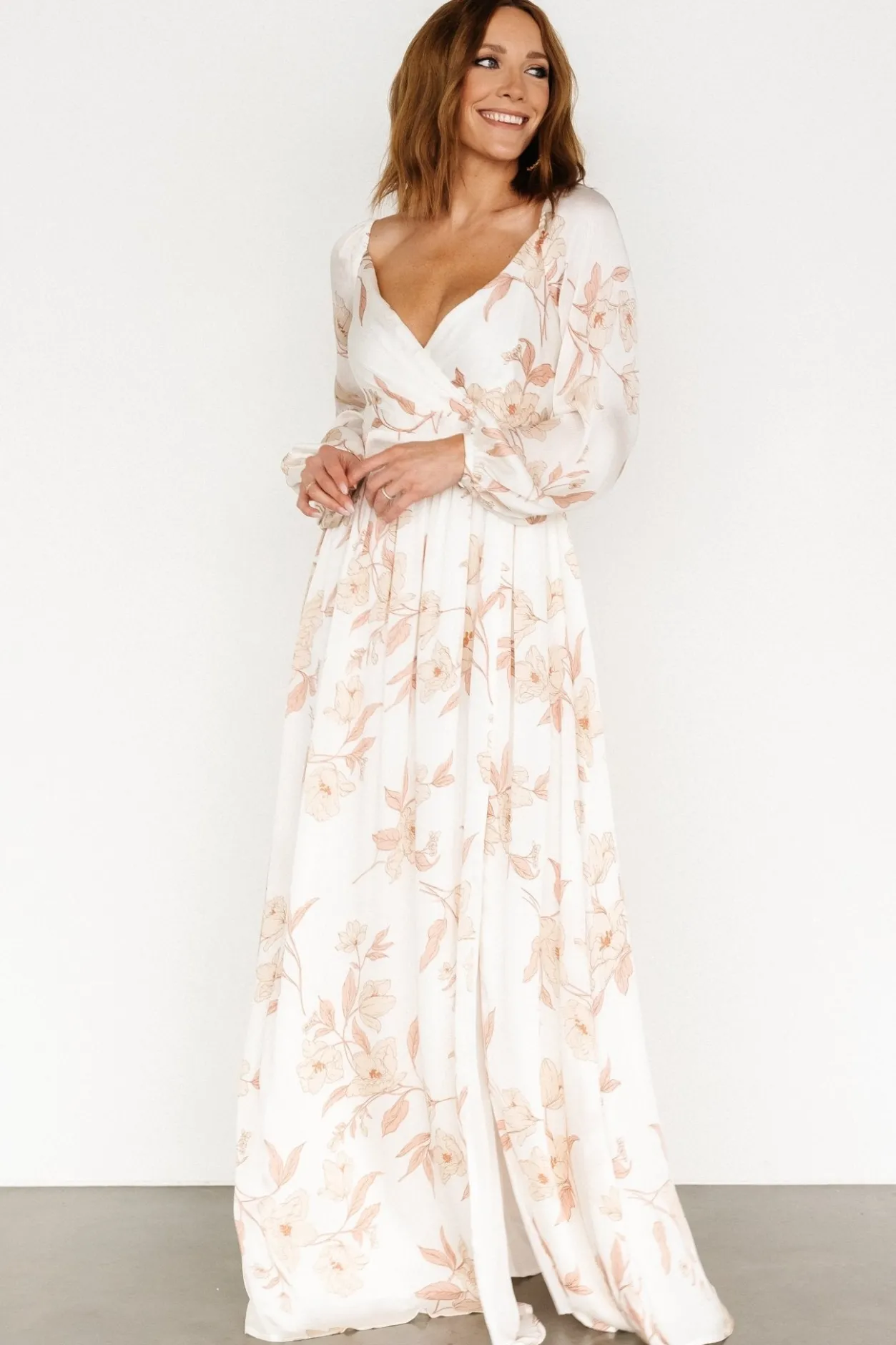 Outlet Baltic Born Tristan Maxi Dress | White Floral WhiteFloral