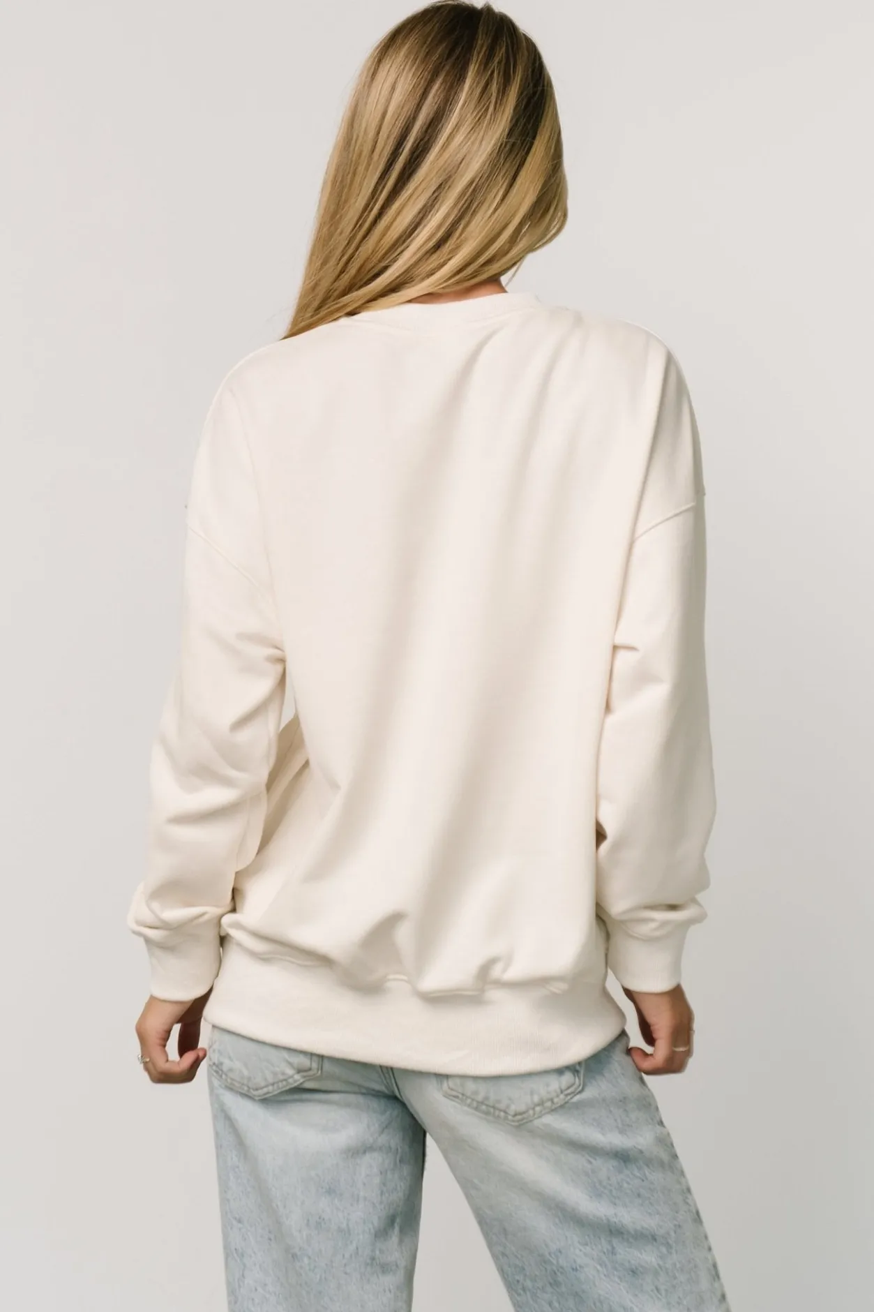 Outlet Baltic Born USA Oversized Sweatshirt | Ivory