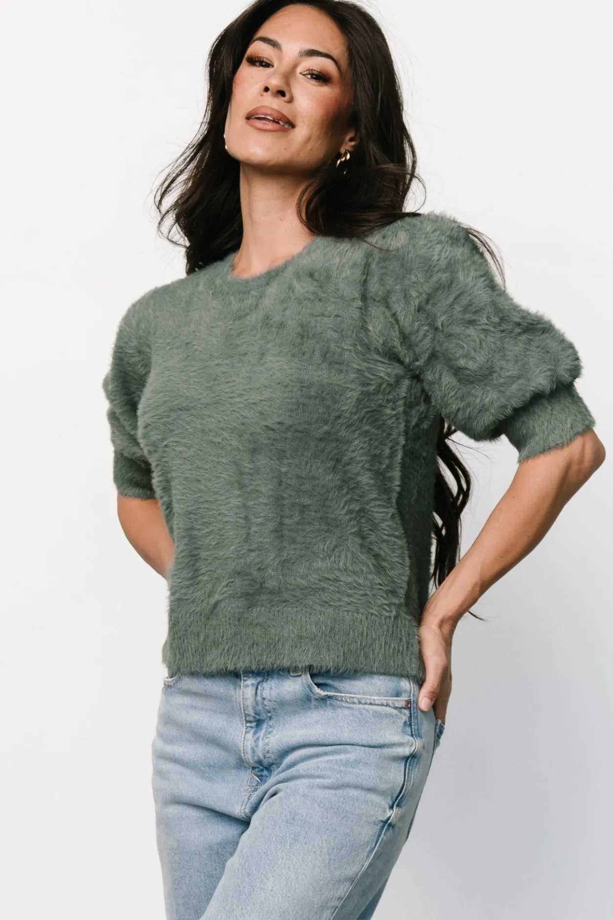 Discount Baltic Born Vail Sweater Top | Winter Green WinterGreen