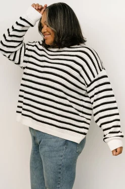 Hot Baltic Born Valeria Knit Sweater | Black + Ivory Black+Ivory