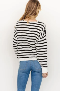 Hot Baltic Born Valeria Knit Sweater | Black + Ivory Black+Ivory