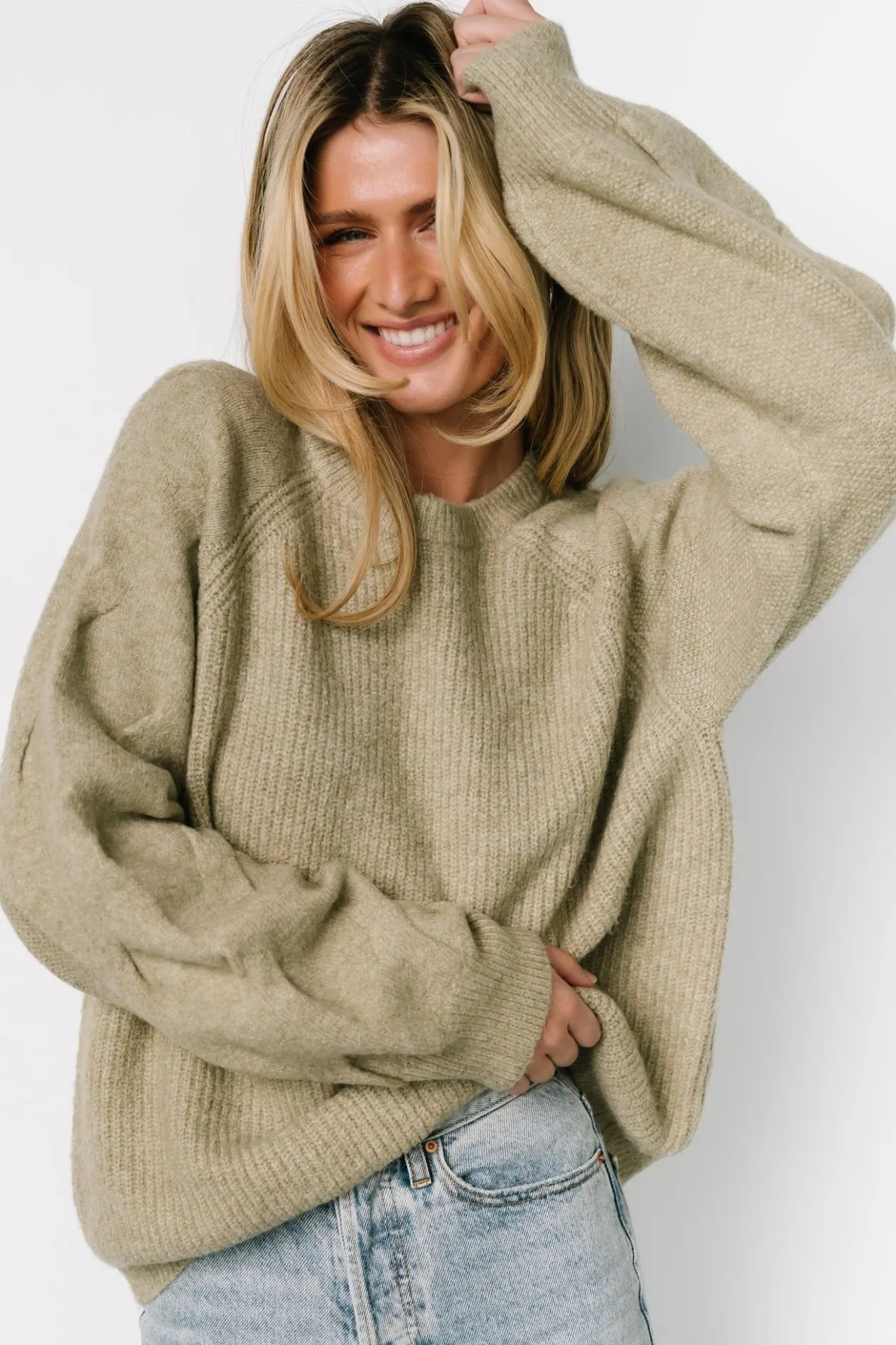 Hot Baltic Born Vancouver Sweater | Light Olive LightOlive