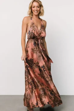 Sale Baltic Born Vasto Halter Maxi Dress | Vintage Rose Print VintageRosePrint