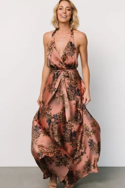 Sale Baltic Born Vasto Halter Maxi Dress | Vintage Rose Print VintageRosePrint