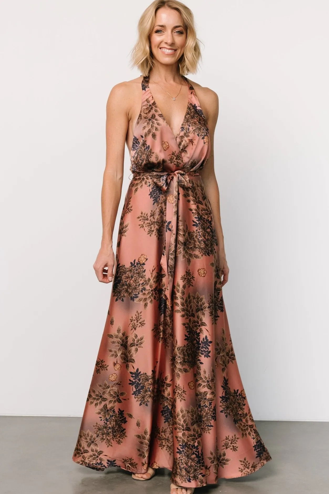 Sale Baltic Born Vasto Halter Maxi Dress | Vintage Rose Print VintageRosePrint