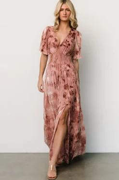 Best Baltic Born Veronica Velvet Maxi Dress | Blush